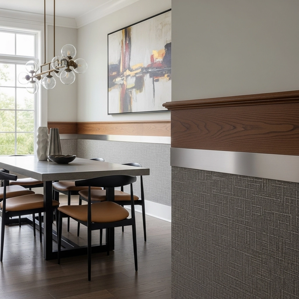 11 Chair Rail Ideas to Transform Your Walls (10) 11 Chair Rail Ideas to Transform Your Walls (10)