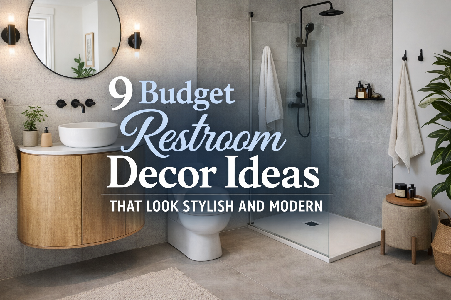 9 Budget Restroom Decor Ideas That Look Stylish and Modern