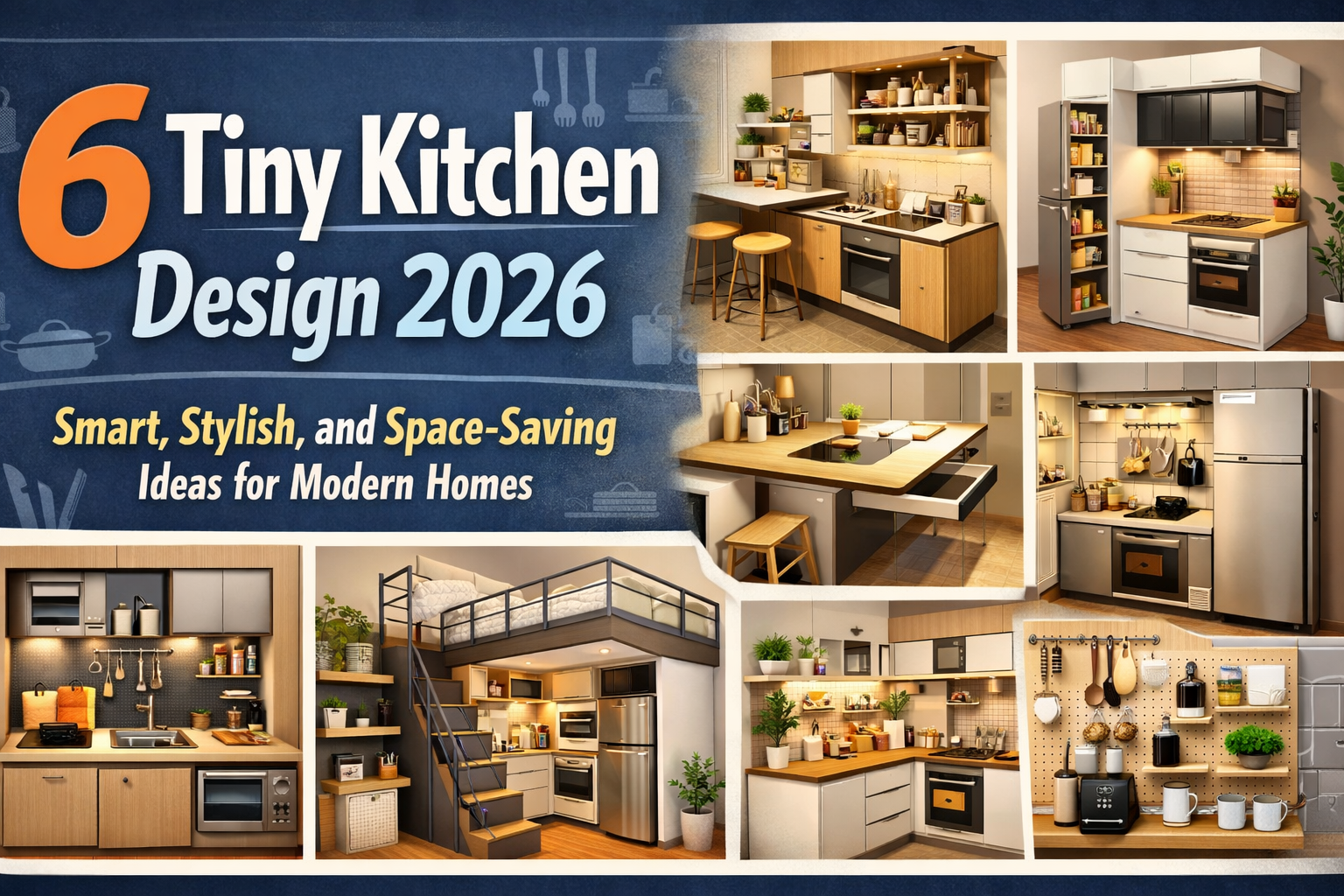 6 Tiny Kitchen Design 2026: Smart, Stylish, and Space-Saving Ideas for Modern Homes