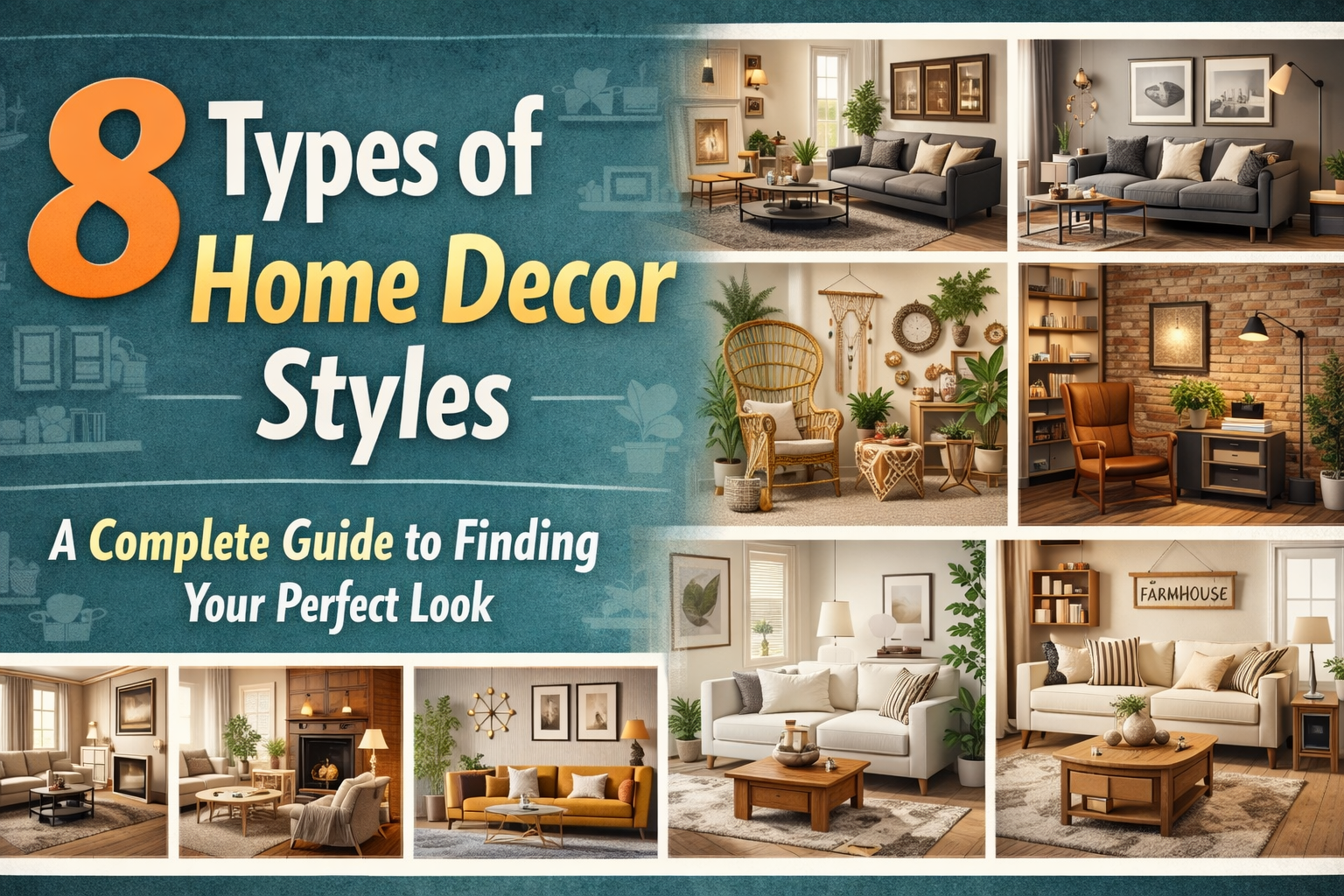 8 Types of Home Decor Styles: A Complete Guide to Finding Your Perfect Look