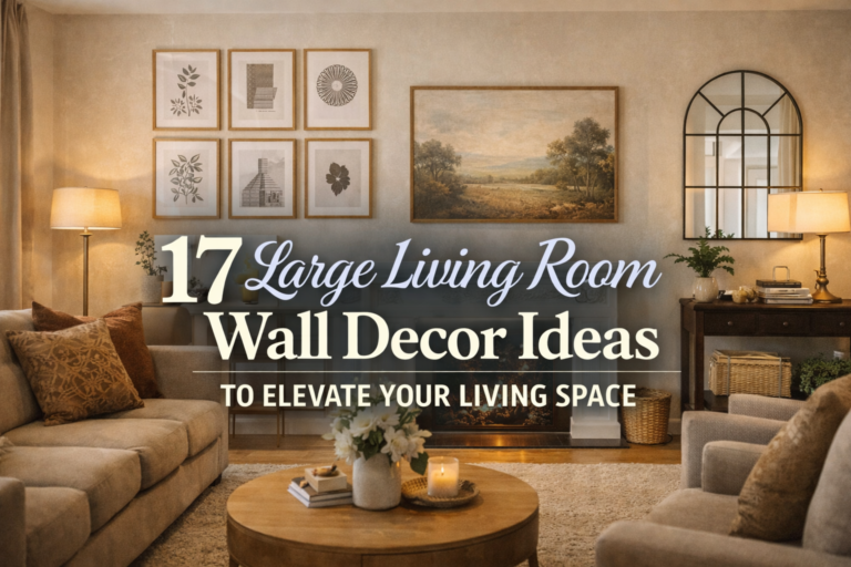 17 Large Living Room Wall Decor Ideas for Big and Long Walls
