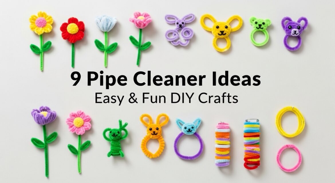 9 Pipe Cleaner Ideas for Easy & Fun DIY Crafts