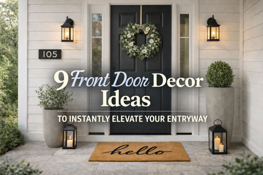 Front door decor ideas to create a stylish and welcoming entryway for your home