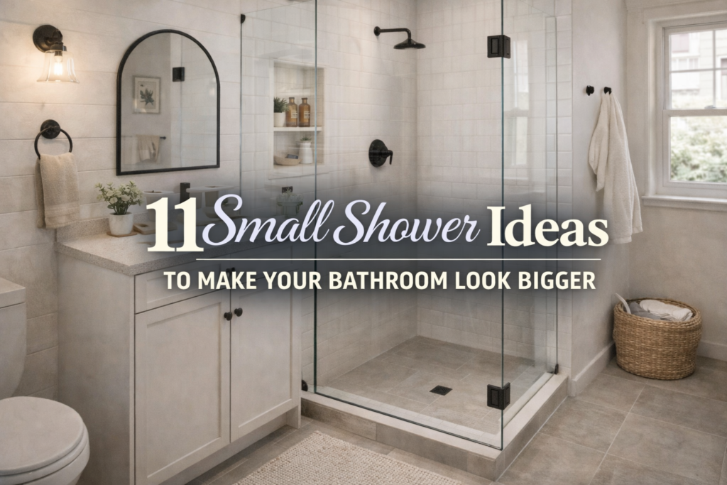 small shower ideas featuring a modern walk-in shower in a small bathroom