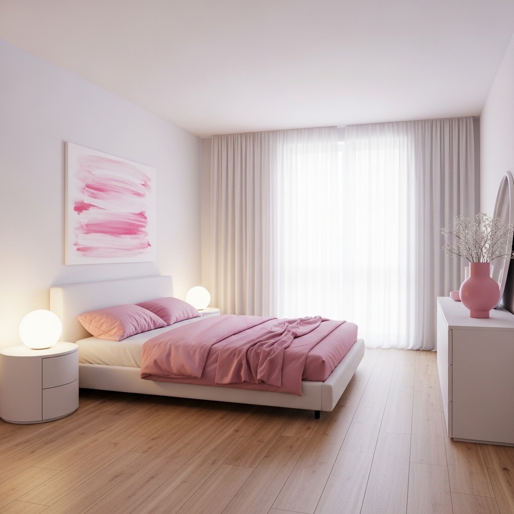 11 Bedroom Ideas With Aesthetic, Pink and White
