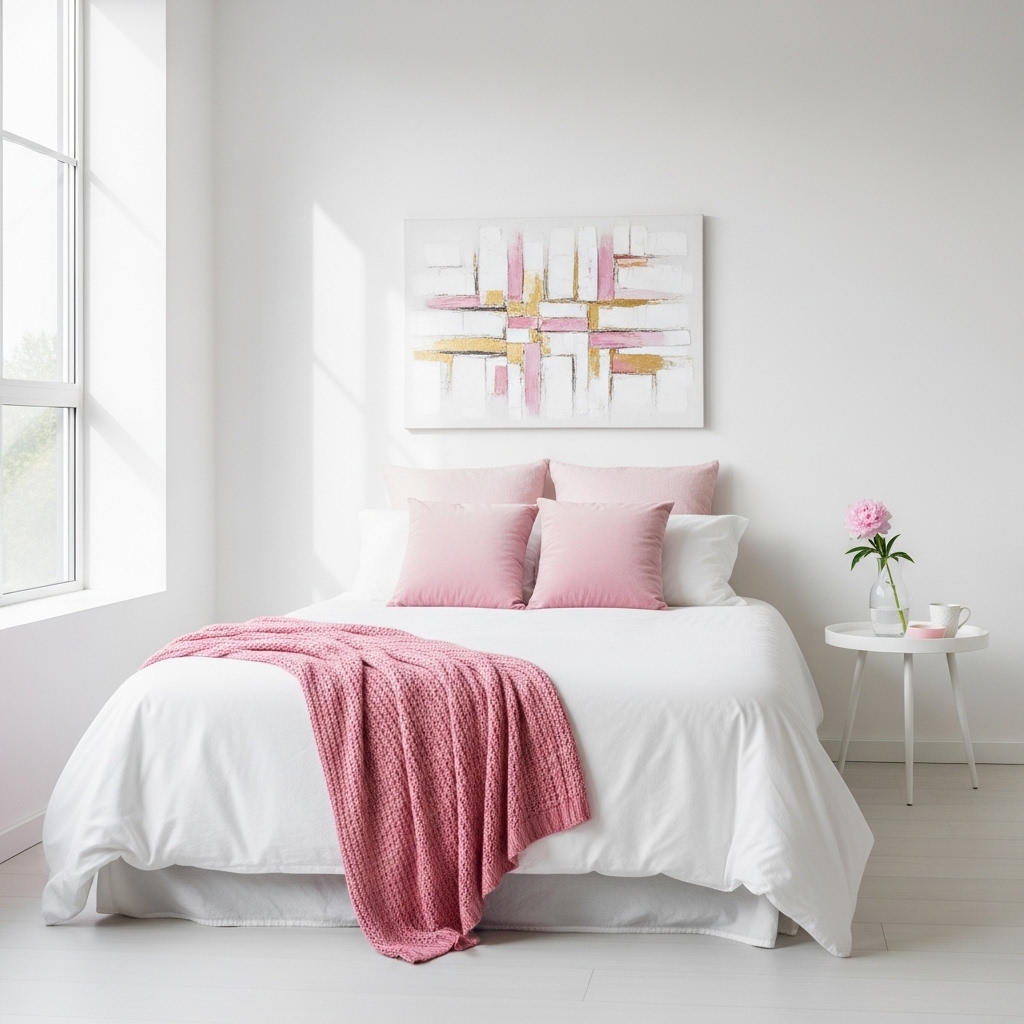 11 Bedroom Ideas With Aesthetic, Pink and White