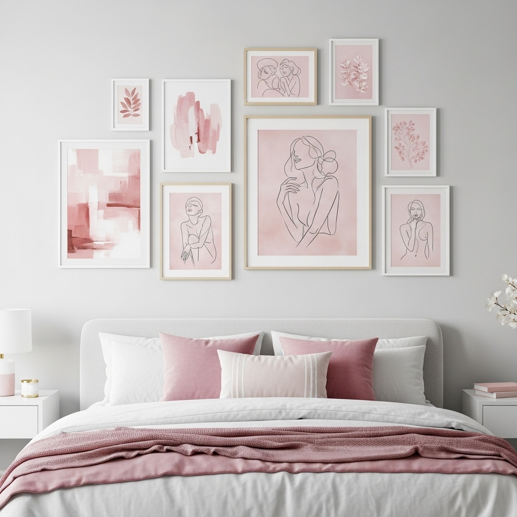 11 Bedroom Ideas With Aesthetic, Pink and White