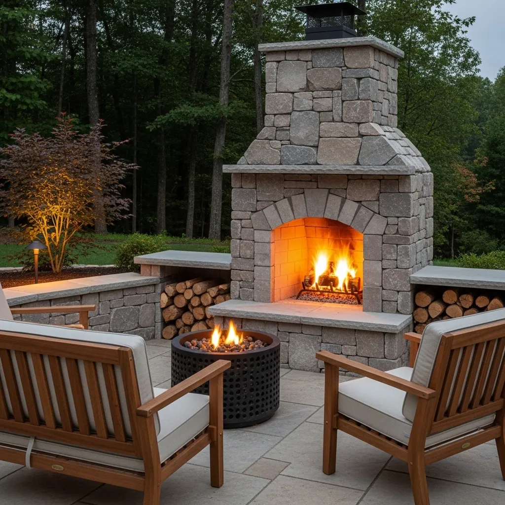 11 Cozy River Rock Fireplace Ideas for a Warm Rustic Home