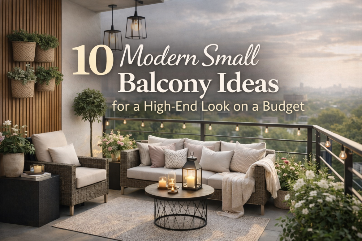 10 Modern Small Balcony Ideas for a High-End Look on a Budget