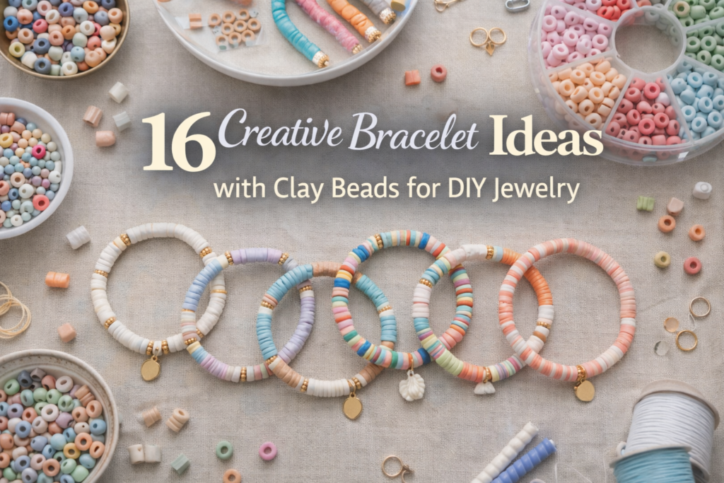 Creative bracelet ideas with clay beads for colorful DIY jewelry designs